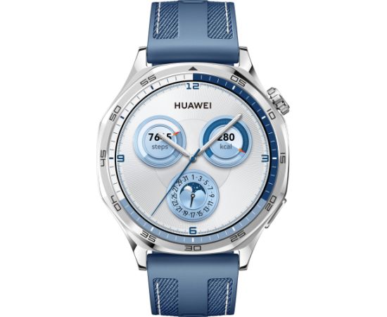 Huawei Watch GT 5 46mm, stainless steel/blue