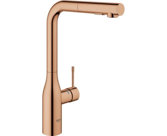 Grohe virtuves izlietnes maisītājs ar izvelkamu dušu Essence, brushed warm sunset