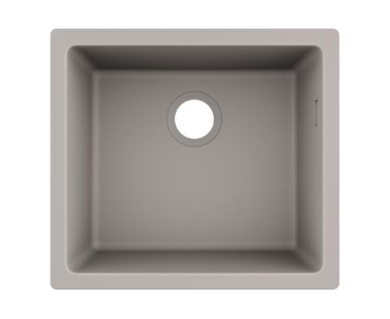 Hansgrohe virtuves izlietne S510-U450, 1 bļoda, 500x450 mm, zem virsmas, concrete grey