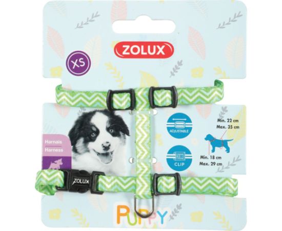 Zolux Szelki Puppy PIXIE 8 mm kol. zielony