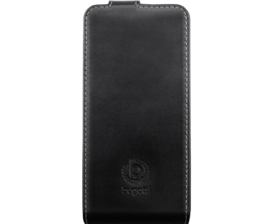 Mocco Bugatti Flip Case Vertikāli Atverams Premium Ādas Maks Telefonam Apple iPhone 6 / 6S Melns