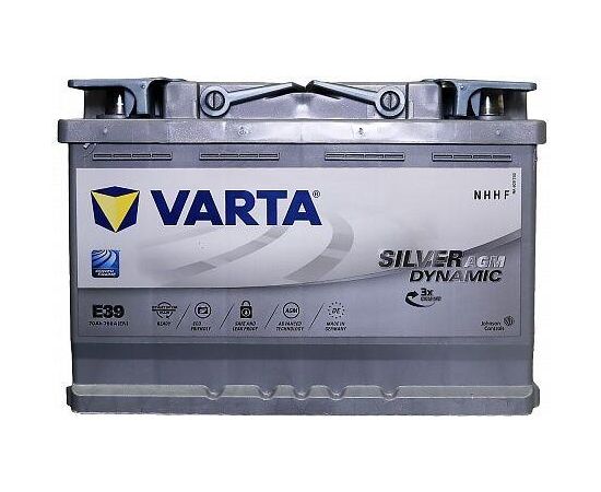 VARTA E39 278 * 175 * 190 MM, 70AH, CCA 760A