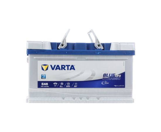 VARTA E46 Startera akumulatoru baterija 12V 75Ah 730A B13 EFB