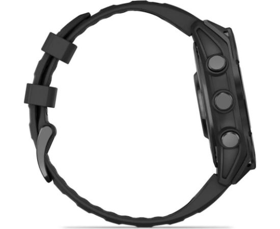 GARMIN Fenix 8 51mm Slate Gray with Black Silicone Band sporta pulkstenis