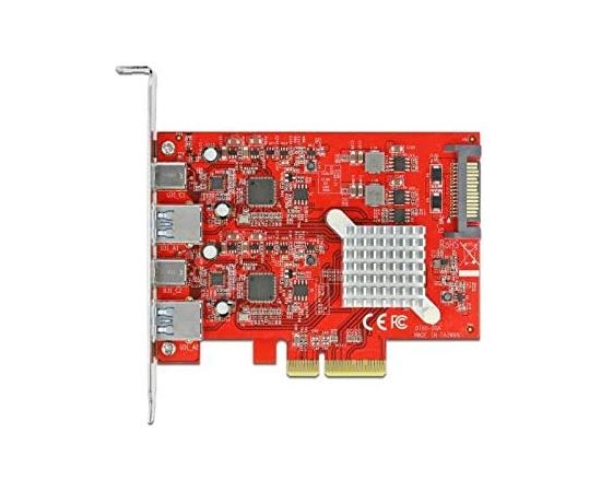 DeLOCK PCIe x4> SuperS USB + 2xUSB-A + USB-C USB 10 Gbps // Dual Channel