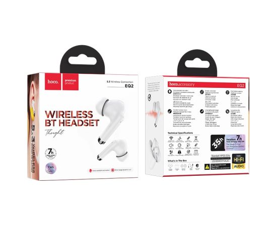 Wireless headphones Hoco EQ2 white