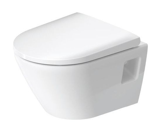 Duravit pods ar vāku D-Neo Compact Rilmless 370 x 540 mm, stiprināms pie sienas , balts