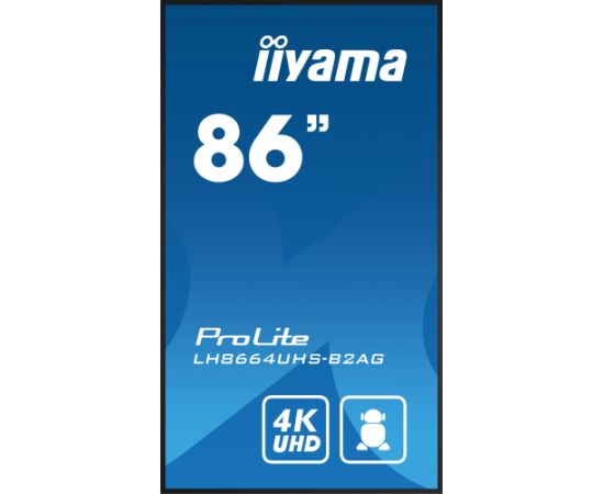 Monitor iiyama Dis Public 86 Iiyama LH8664UHS-B2AG UHD