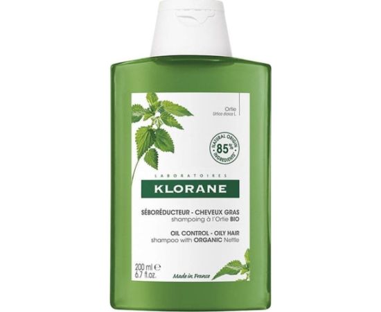 KLORANE_Oil Control Shampoo szampon do włosów przetłuszczających się z organiczną pokrzywą 200ml