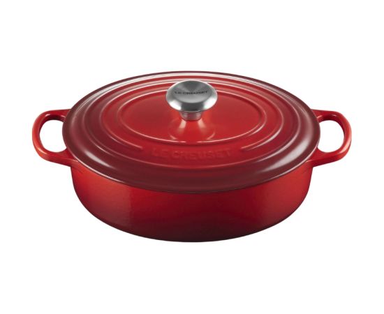 Le Creuset Кастрюля чугунная овальная Ø27см / 3,4л красная