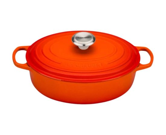 Le Creuset Кастрюля чугунная овальная Ø27см / 3,4л оранжевая