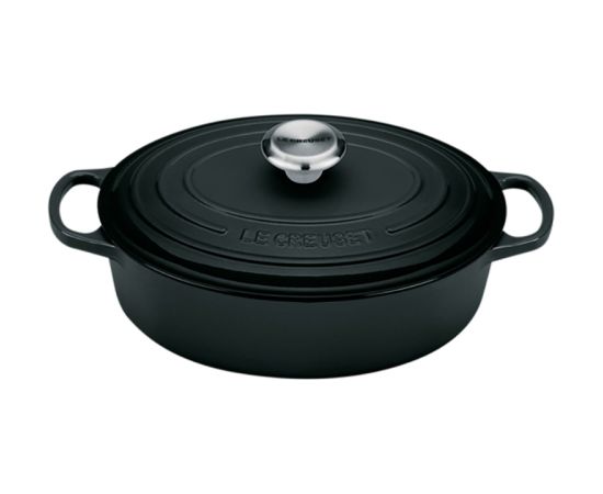 Le Creuset Чугунная кастрюля овальная Ø27см / 3,4л матовая черная