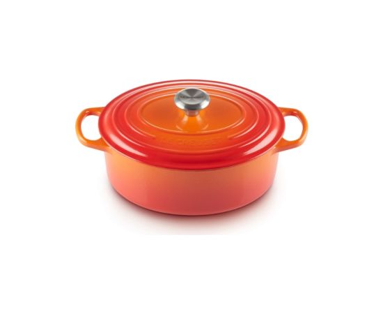 Le Creuset Кастрюля чугунная овальная 27см/4,1л оранжевый