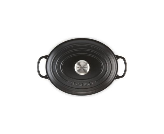 Le Creuset Чугунная кастрюля овальная 27см / 4,1л матовая черная