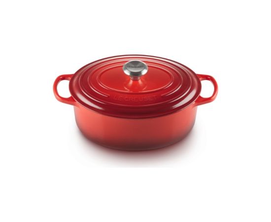 Le Creuset Кастрюля чугунная овальная 27см/4,1л красная