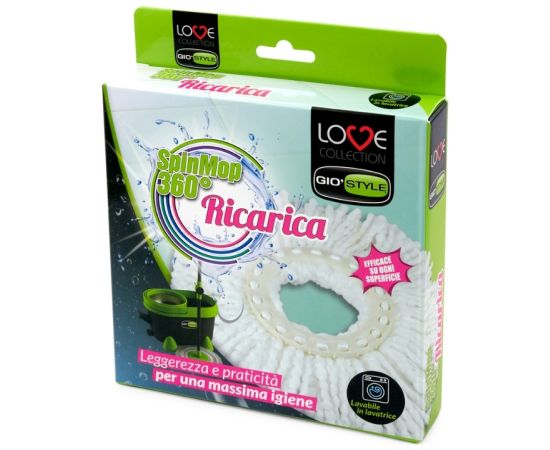 Gio`style Сменная швабра из микрофибры Love Spin mop 360°