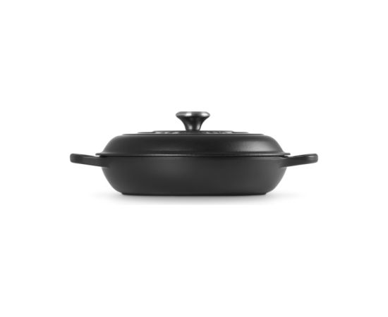 Le Creuset Чугунная неглубокая кастрюля 30 см / 3,5 л матовая черная