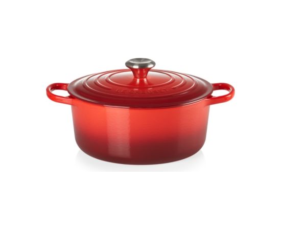 Le Creuset Чугунная кастрюля круглая Ø26см / 5,3л красная