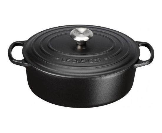 Le Creuset Чугунная кастрюля овальная 31 см / 6,3 л матовая черная