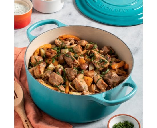 Le Creuset Чугунный горшок круглый Ø26см / 5,3л светло-голубой