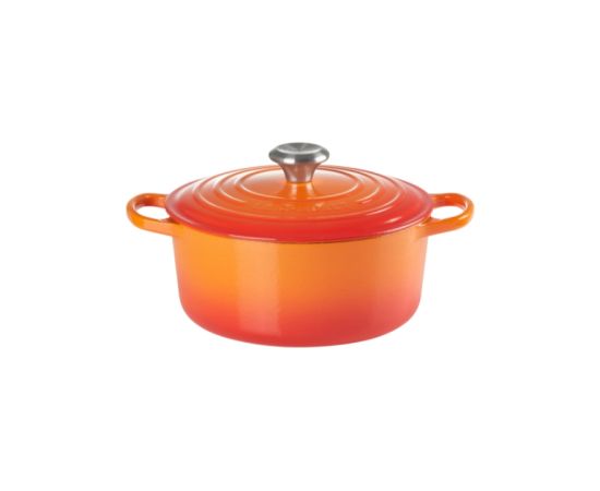 Le Creuset Чугунная кастрюля круглая Ø26см / 5,3л оранжевая