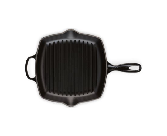 Le Creuset Чугунная сковорода-гриль квадратная 26x26 см, черный мат