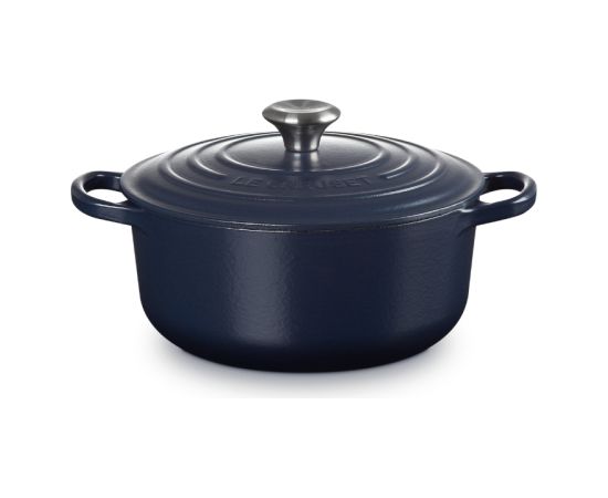 Le Creuset Чугунный горшок круглый Ø20см / 2,4л темно-синий