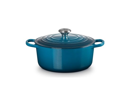 Le Creuset Чугунная круглая кастрюля Ø24см / 4,2л синий