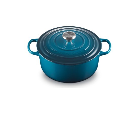 Le Creuset Чугунная круглая кастрюля Ø24см / 4,2л синий