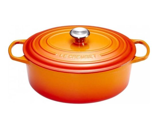 Le Creuset Чугунная кастрюля овальная 31 см / 6,3 л оранжевая