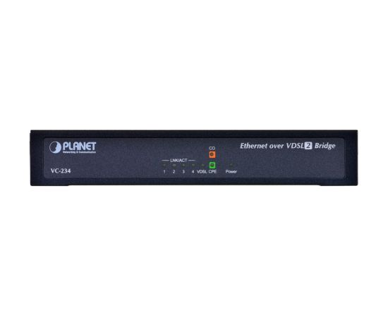 Planet VC-234 network switch Managed Fast Ethernet (10/100) Black 1U