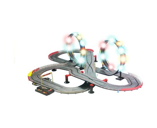 Import Leantoys Racing Track 2 Cars Controllers Loop Lights Slot Cars