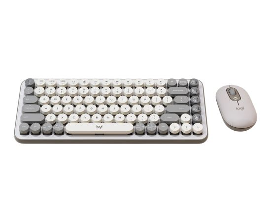 LOGITECH POP ICON COMBO - OFF WHITE - US INT'L - BT  - INTNL-973