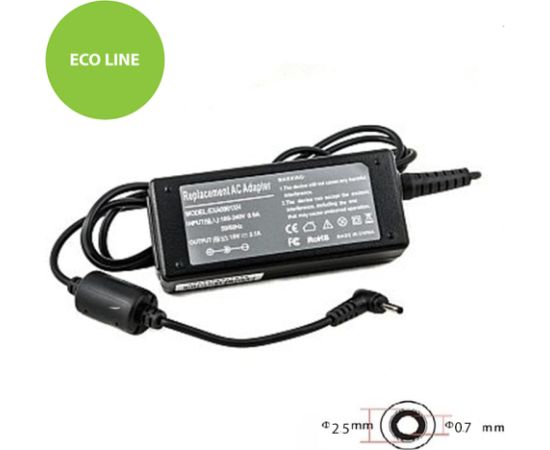 Extradigital Laptop Power Adapter ASUS 40W: 19V, 2.1A