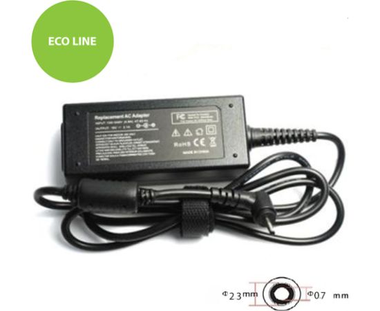 Extradigital Laptop Power Adapter ASUS 40W: 19V, 2.1A