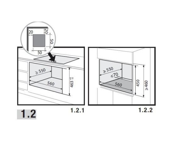 Built-in combi oven De Dietrich DKC7340BB SAMPLE