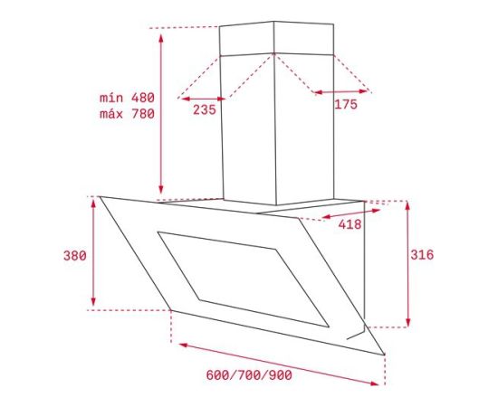 Hood Teka DVT985W