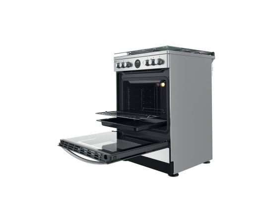 Gas stove with electric oven Indesit IS67G8CHXE1