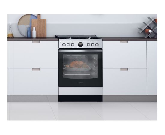 Gas stove with electric oven Indesit IS67G8CHXE1