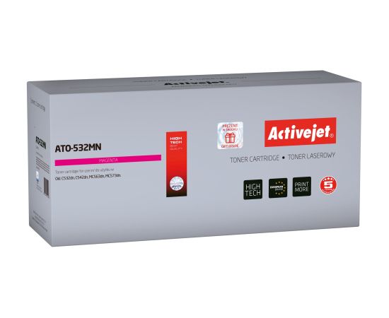 Activejet ATO-532MN toner (replacement for OKI 46490402; Supreme; 1500 pages; magenta)