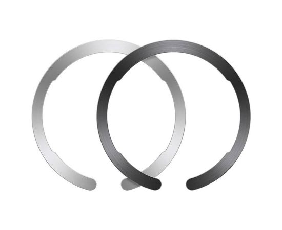 Adapter for Magsafe ESR HaloLock Ring for smartphone 2pcs. (black/silver)