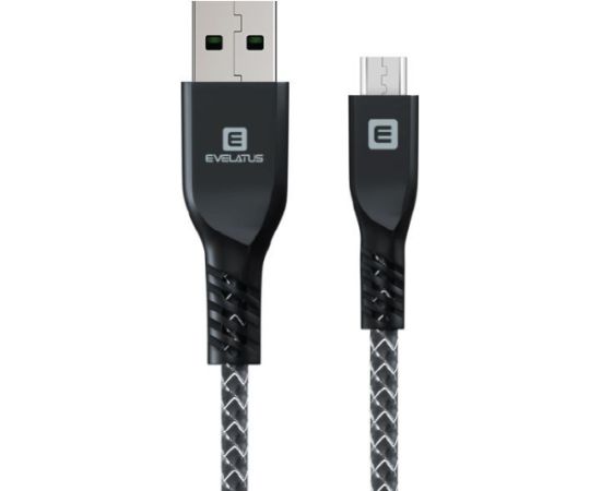 Evelatus Universal  Data Cable MicroUSB EDC03 Black