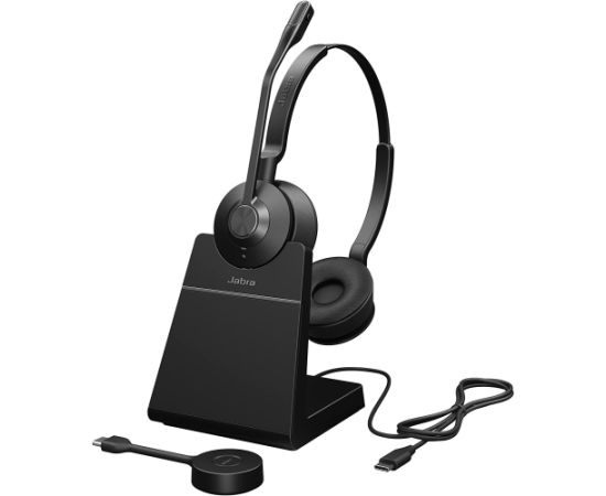 Jabra Engage 55 MS, headset (black, base station, USB-C, stereo)