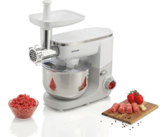 Food processor GORENJE MMC1005W Planetary robot 1000 W, 4.8 L White, Grey