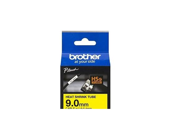 Brother HSe-621E termosēžas caurule, dzeltena, 9mm x 1.5 m(1,6-5,4mm)