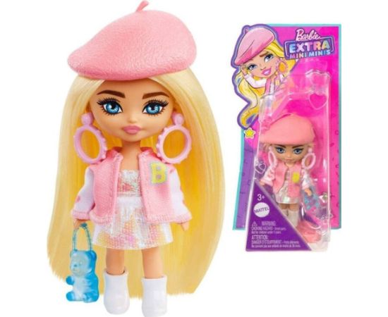 Lalka Barbie Mattel Lalka stylowa modowa Barbie Extra Mini Minis w berecie HLN48 ZA5105C