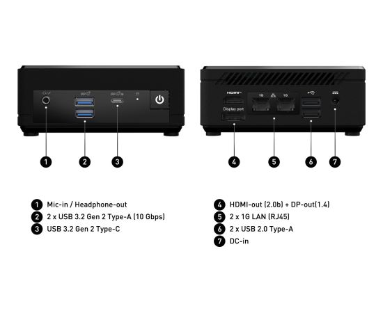 Komputer MSI CUBI N ADL-001BEU Intel Processor N200