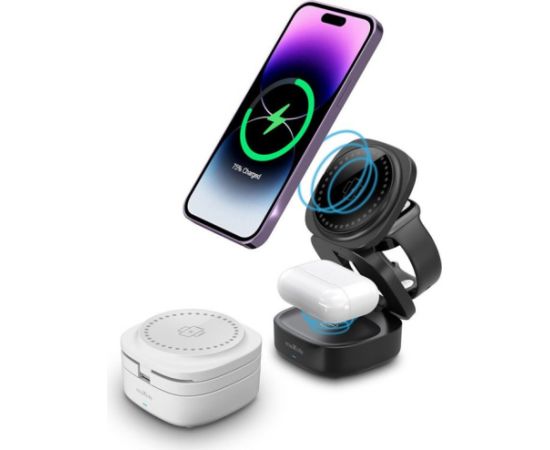 Maxlife wireless charger MXWC-06 15W 3in1, white