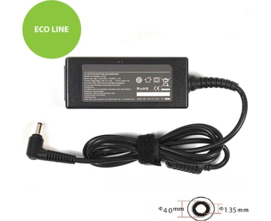 Extradigital Laptop Power Adapter ASUS 220V, 33W: 19V, 1.75A