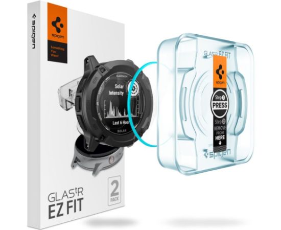 Spigen   Spigen Glas.tR EZ Fit tempered glass for Garmin Instinct 2X Solar - 2 pcs.